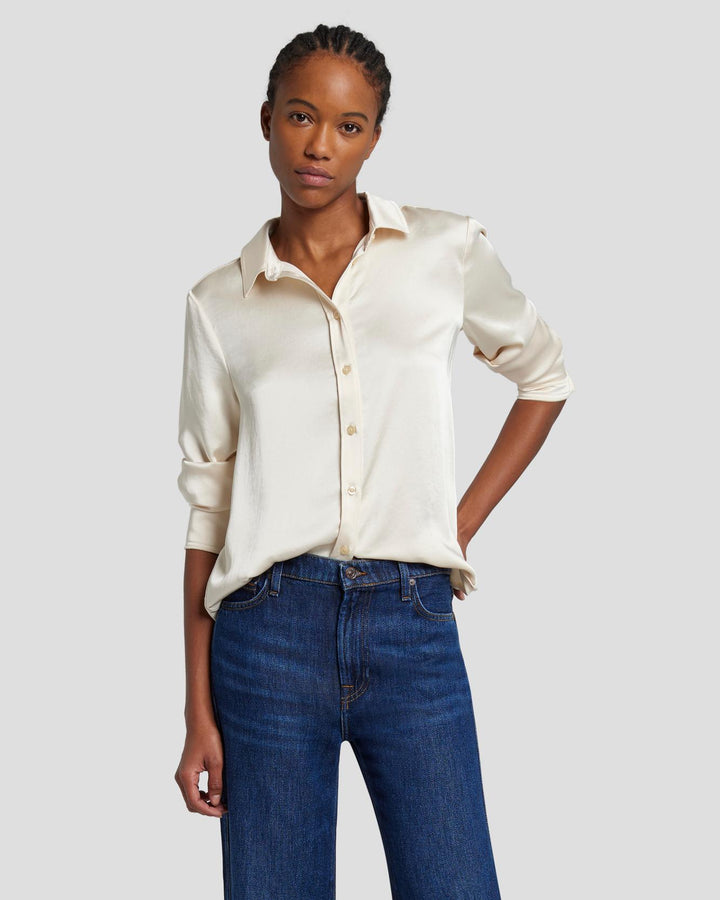 Zara Cream Denim Shirt Jacket | Shirt jacket, Denim shirt, Clothes design